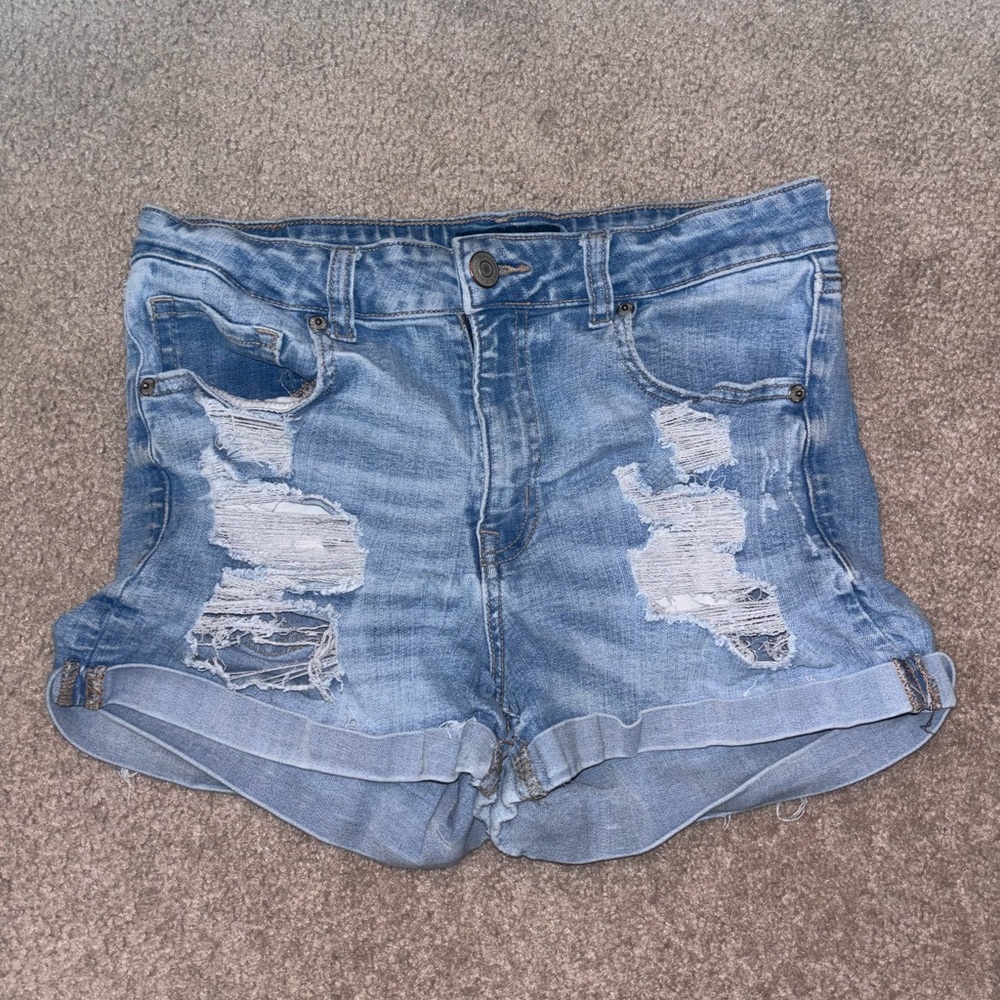 Distressed Denim Women Shorts